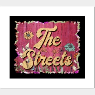 Classic Streets Personalized Flowers Proud Name Posters and Art